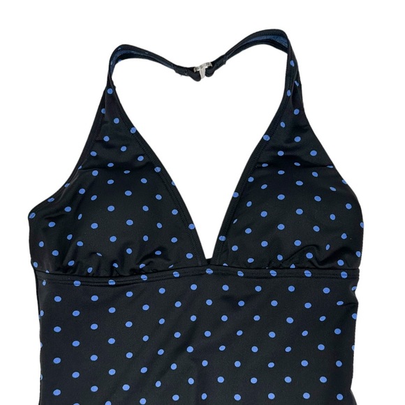 Speedo Polka Dot Swimsuit Halter Neck One Piece Size 10 - Picture 2 of 7